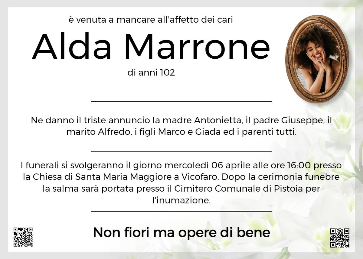 MANIFESTO Alda Marrone